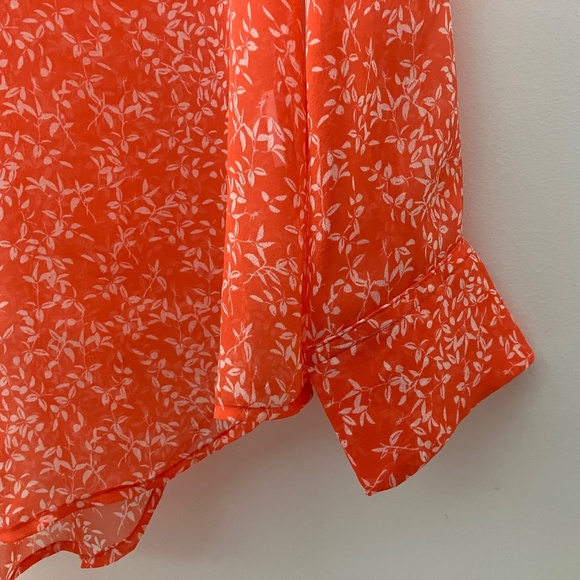 Equipment Silk-Blend Coral Blouse - Picture 7 of 10